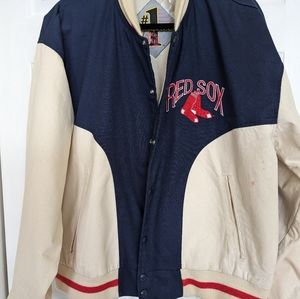 #1 apparel Red Sox vintage jacket size large